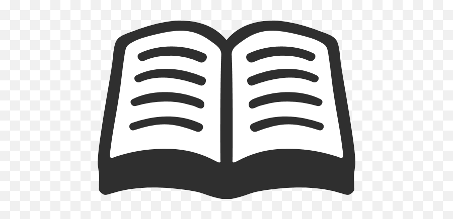 Transparent Black And White Book Clipart Emoji,Book Emoji Iphone