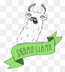 Drama Lama - Printable Tumblr Aesthetic Sticker Emoji,Drama Llama Emoji