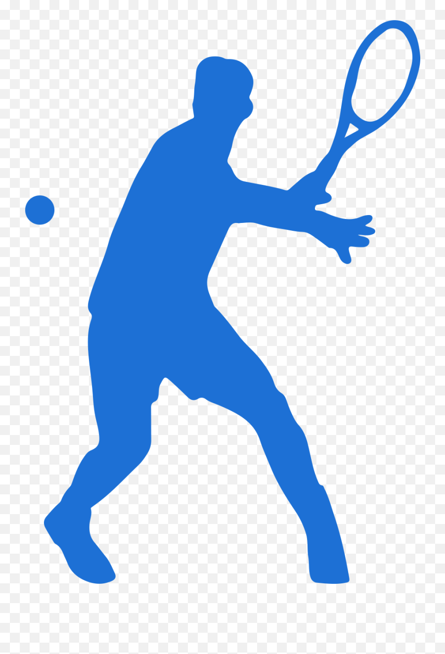 Tennis Png Free Racket Tennis Ball Clipart Download Images - Blue Tennis Player Silhouette Emoji,Tennis Emoji