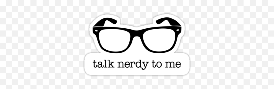 Geek Stickers And T - Talk Nerdy To Me Sticker Emoji,Geeky Emoji