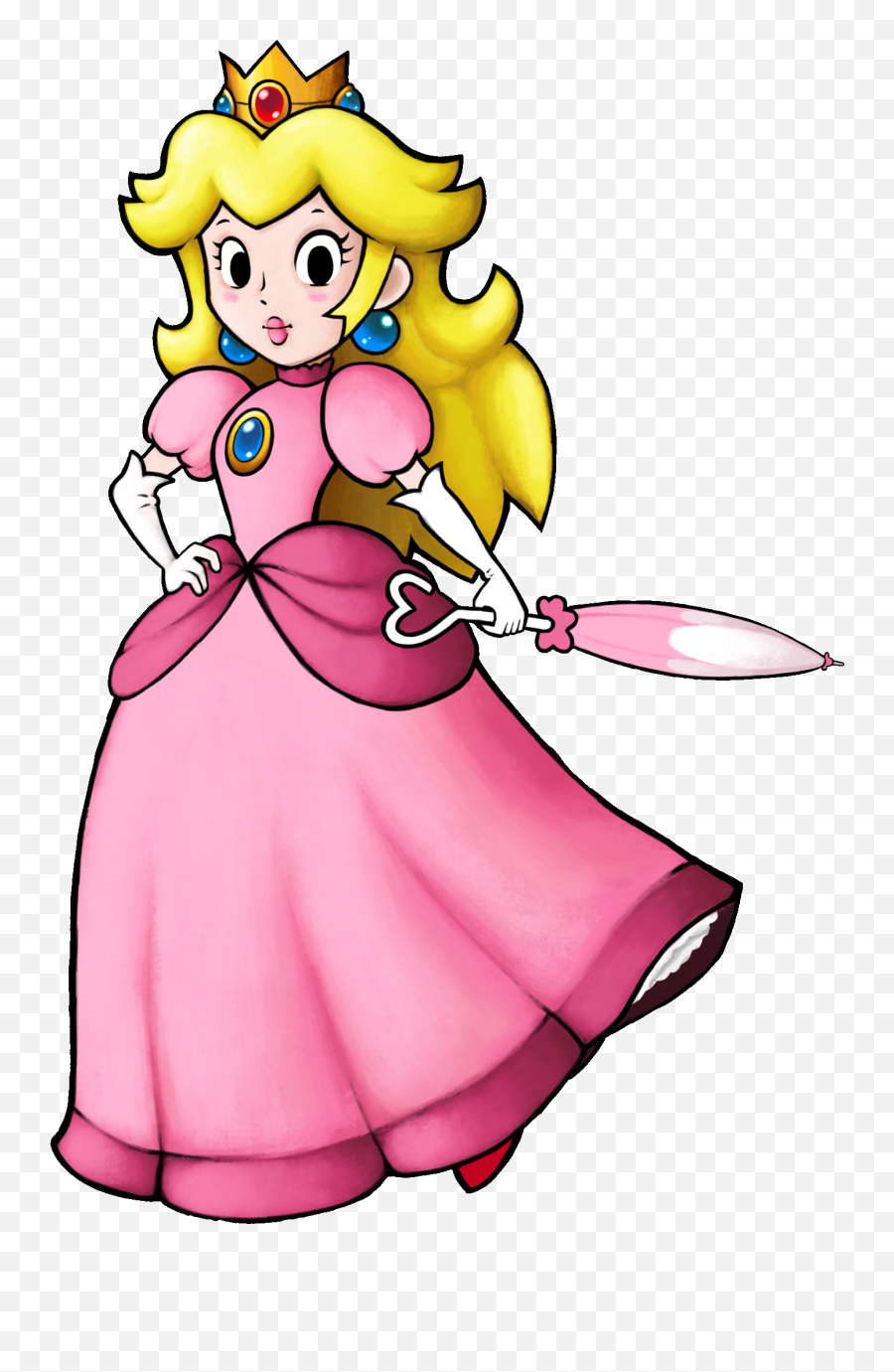 Mario Princess Peach Clipart - Princess Peach Super Mario Emoji,Peach Emoji Hat