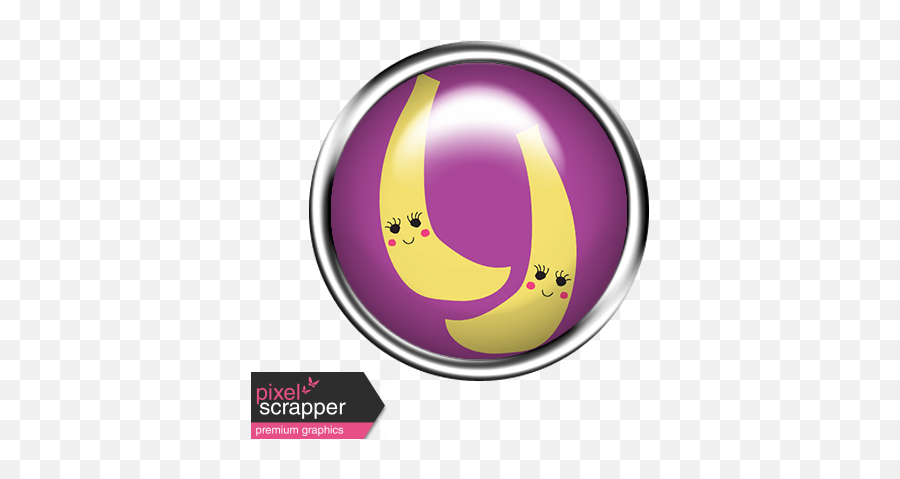 Cute Fruits Flair Banana Graphic By Marisa Lerin Pixel - Smiley Emoji,Banana Emoticon