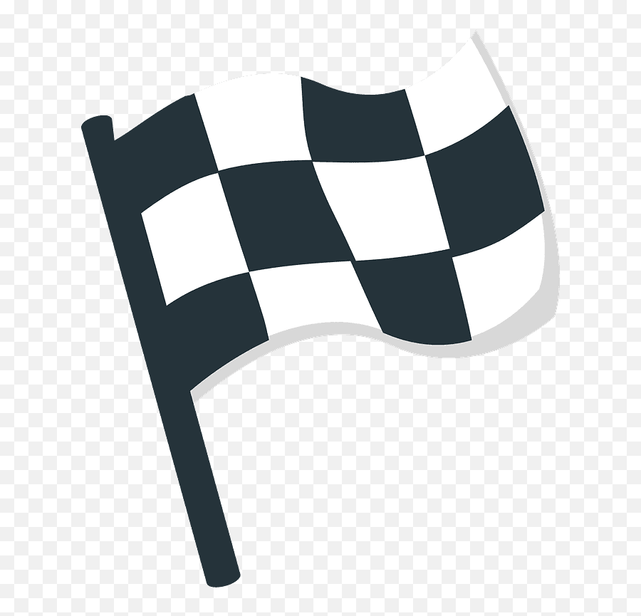 Chequered Flag Emoji Clipart - Finish Flag No Background,Bandera De Venezuela Emoji