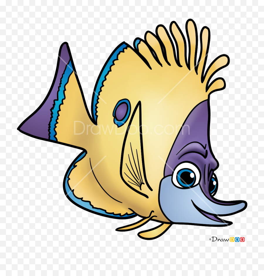 How To Draw Tad Dory And Nemo - Finding Nemo Emoji,Dory Fish Emoji