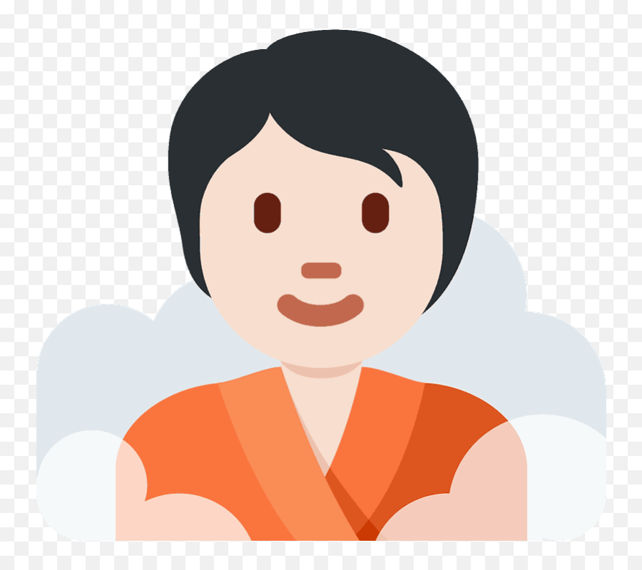 Svtlý Odstín Pleti Osoba V Saun Emoji Clipart Free - Personas De Diferentes Tonos De Piel Png Animado,:v Emoji