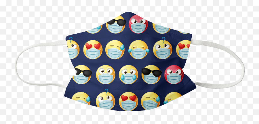 Mascarilla 70 Lavados Adulto - Emoticonos Happy Emoji,Emoticonos