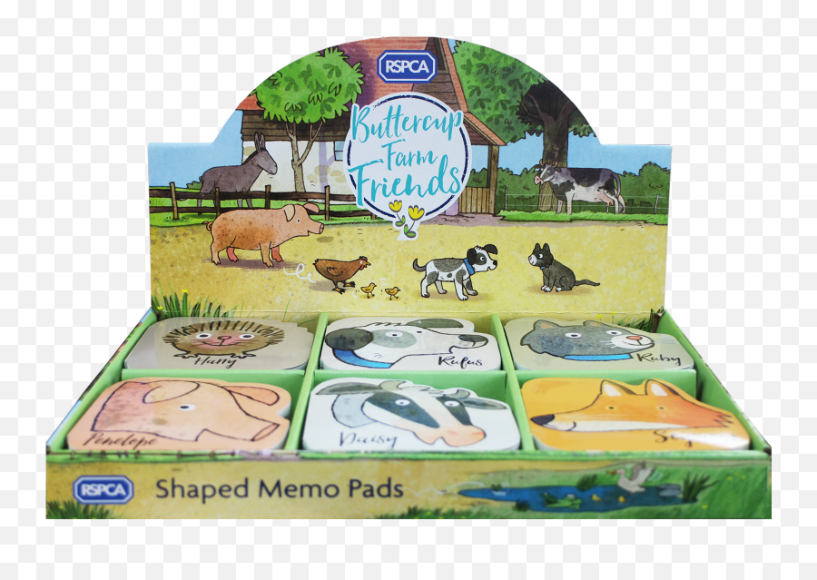 Rspca Buttercup Farm Shaped Memo Pads - Rspca Emoji,Memo Emoji