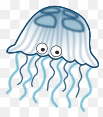 Cartoon Jellyfish - Jelly Fish Clip Art Emoji,Squid Emoticon