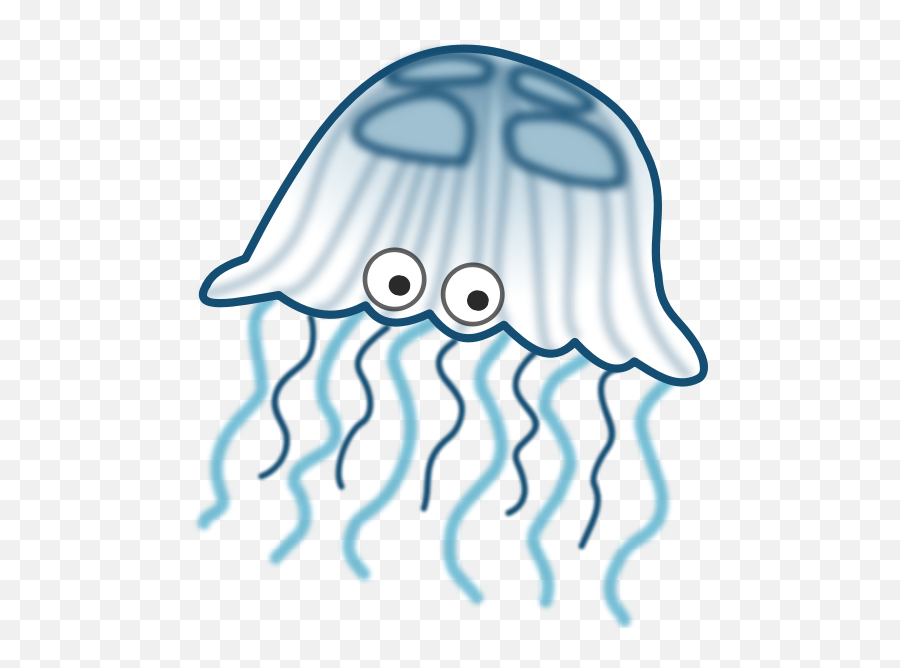 Cartoon Jellyfish - Jelly Fish Clip Art Emoji,Squid Emoticon