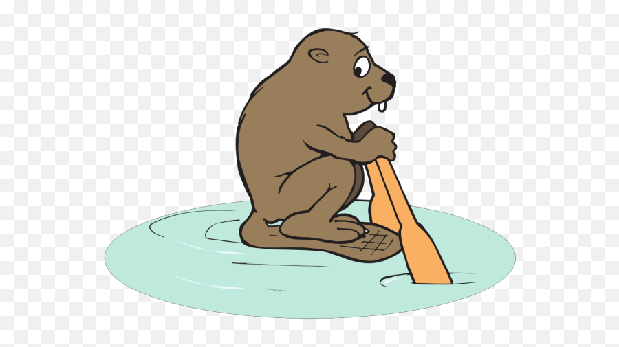 Beaver Rowing Png Svg Clip Art For Web - Download Clip Art Beaver Emoji,Groundhog Emoji