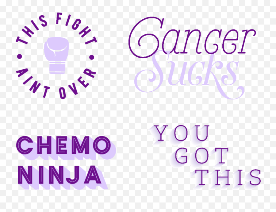 Cancer Purple Ribbon Quotes Sayings - Dot Emoji,Purple Ribbon Emoji