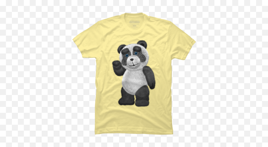 Best Yellow Panda T - Shirts Design By Humans T Shirt Design Samurai Emoji,Badger Emoticon