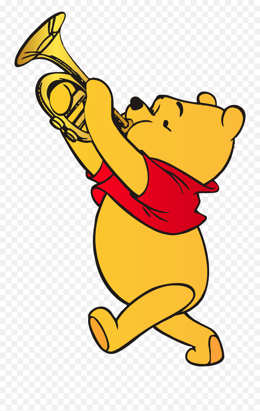 Winnie Pooh Png - Playing Trumpet Clipart Emoji,Name A Disney Movie Using Emojis
