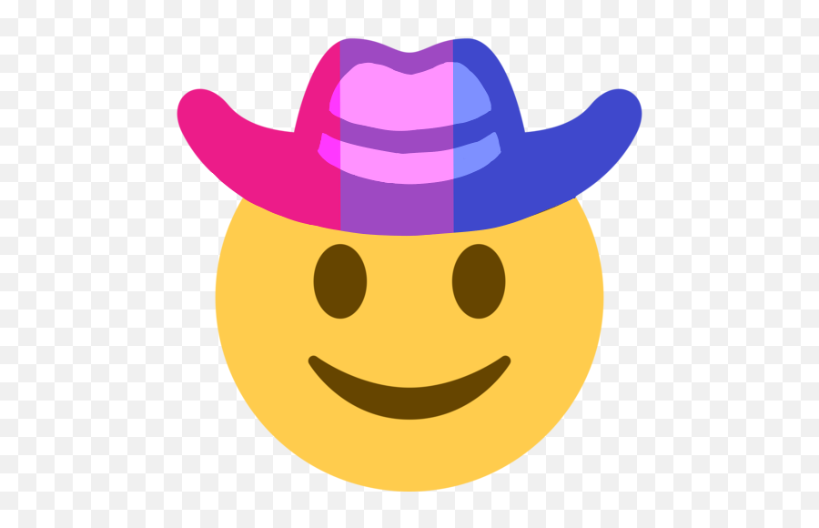 Cowboy Face Emoji,Bi Flag Emoji