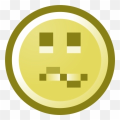 Funny Smiley Faces Confused - Clipart Apprehensive Emoji