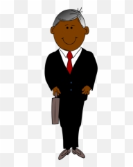 Man In Black Suit Vector Clip Art - Black Suit Man Clip Art Emoji,Fb Thinking Emoji