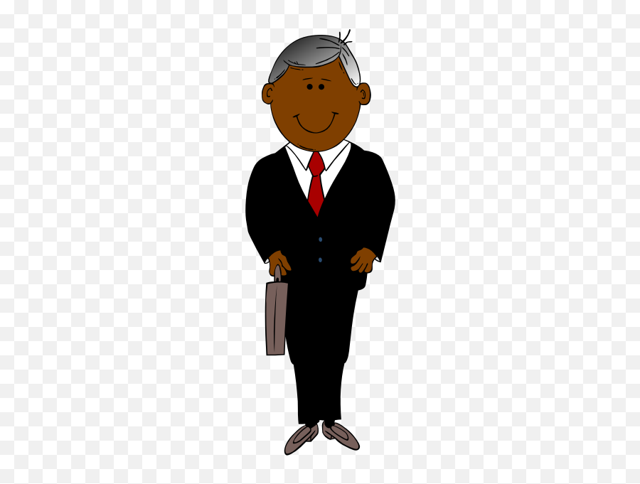 Man In Black Suit Vector Clip Art - Black Suit Man Clip Art Emoji,Fb Thinking Emoji