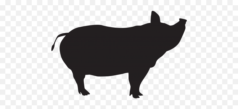 Pig Silhouette Free Stock Photo - Pig Silhouette Emoji,Girl And Pig Emoji
