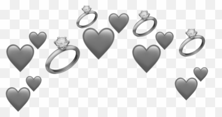 Heartcrown Crown Emoji Emojis Iphone - Gray Aesthetic