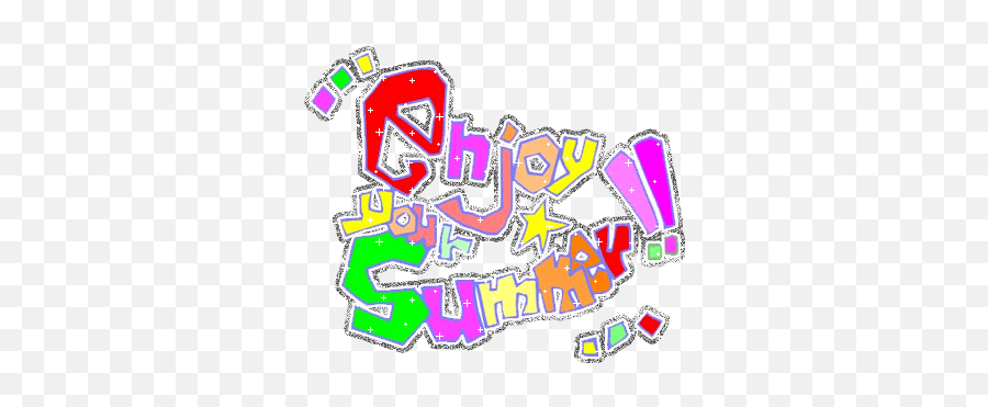 Summer Glitter Gif - Enjoy Your Summer Gif Emoji,Summer Emoticons