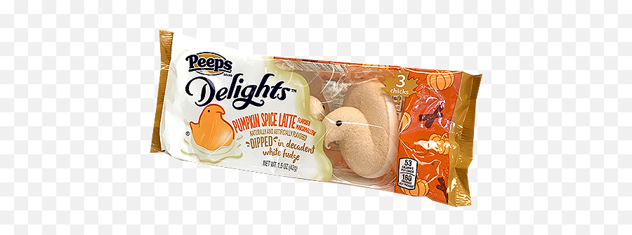 Pumpkin Spice Latte Marshmallow Chicks - Biscuit Emoji,Peeps Emoji