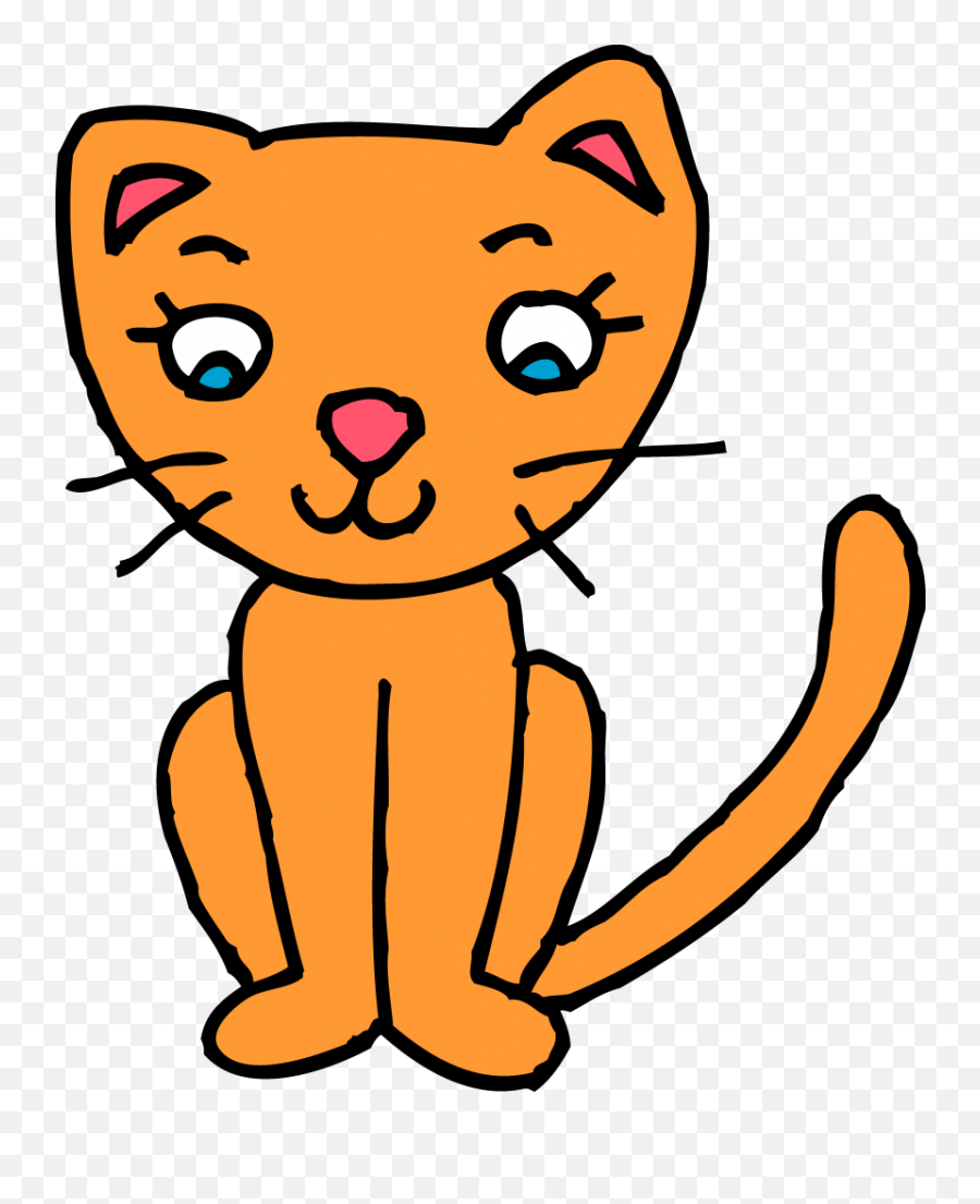 Cat Image Transparent Png Files - Cat Clipart Black And White Emoji,Lady Cat Emoji