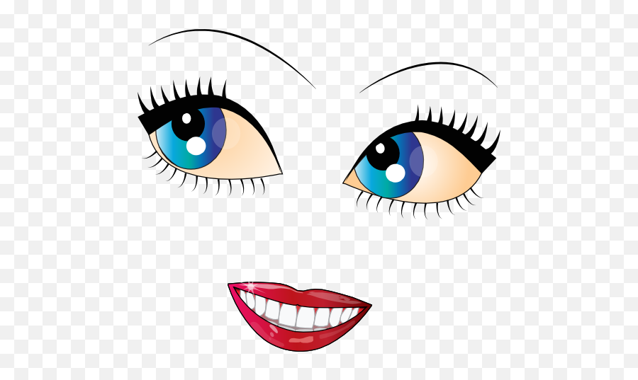 Pretty Face Blue Eye Smiley Emoticon Clipart - Frases Bonitas Whatsapp Imágenes Bonitas Emoji,Eye Emoticon