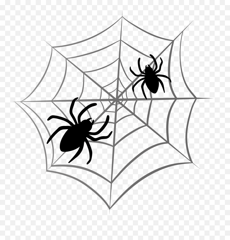 Halloween Spider Web Clipart 2 Clipartcow - Spiders Clipart Black And White Emoji,Spider Web Emoji
