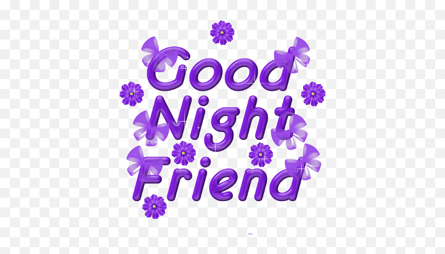 Good Night Glitter Gif Picgifscom - Good Night Friend Emoji,Good Night Emoticon