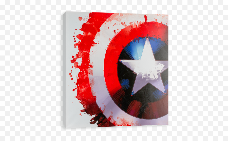 Captain America Watercolor - Captain America Shield Watercolor Emoji,Caribbean Flag Emoji