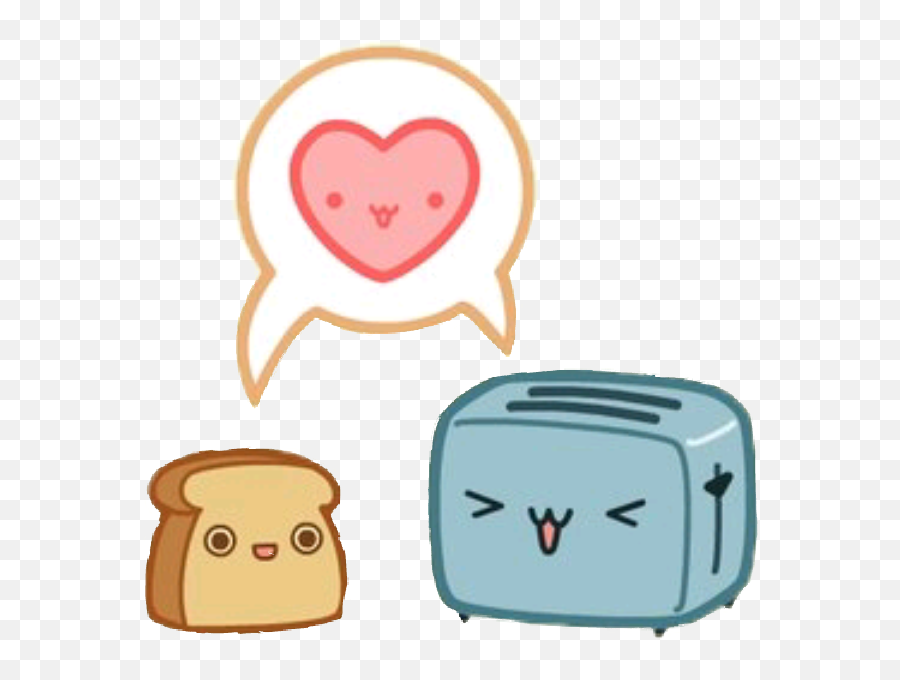 Love Toast Toaster Cute Remixit - Cute Chibi Kawaii Toast Emoji,Toaster Emoji