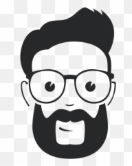 Long beard man with glasses face people geek Free Icon - Geekytech Logo Png Emoji