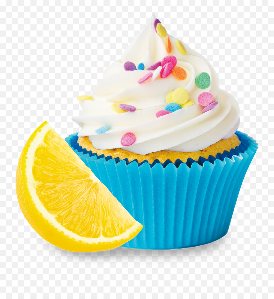 Cupcake Lemon Vanilla Sprinkles - Cupcake Emoji,Frosting Emoji