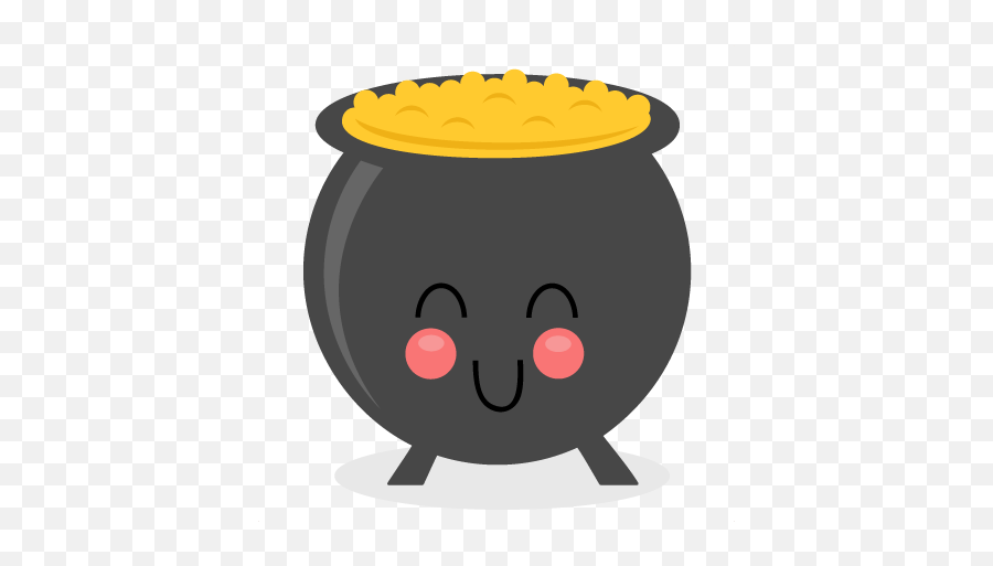 Pot Of Gold Clipart Cute - Cute Pot Of Gold Clipart Emoji,Pot Of Gold Emoji
