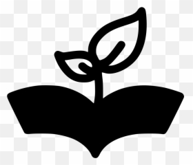 Download Plant Growing Out Of Book Comments - Plant Growing Portable Network Graphics Emoji,Book Emoji Iphone