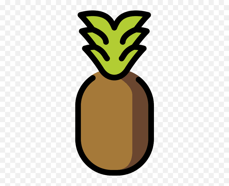 Pineapple Emoji Clipart - Openmoji,Kiwi Emoji