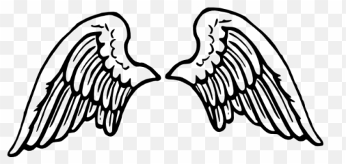 Free Heaven Angel Vectors - Right Angel Wing Png Emoji,Angel Wing Emoji ...