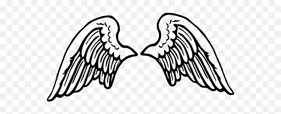 Halo And Wings Clipart - Angel Wings Clipart Png Emoji,Angel Wing Emoji