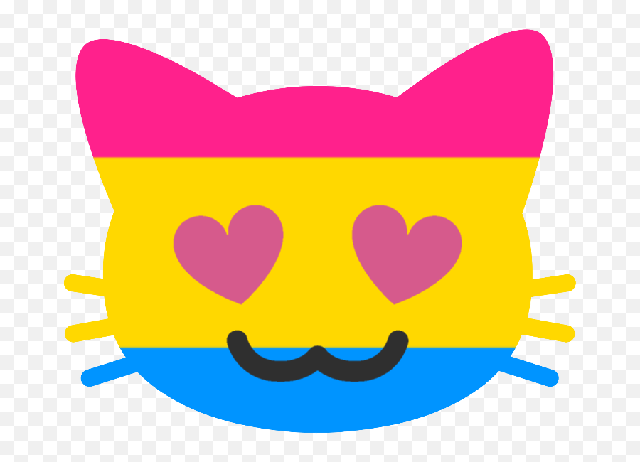Art By Enigmaticpink On Tumblr In 2020 Cat Icon Pride - Happy Emoji,Pan Flag Emoji
