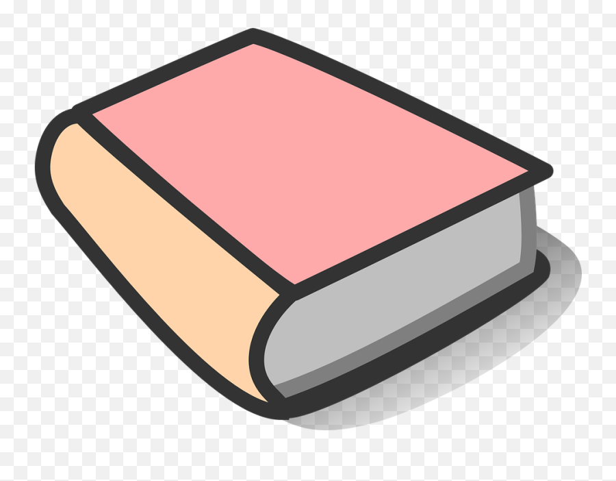 Book Thick Isolated - Pink Book Clipart Emoji,Peach Emoji Android