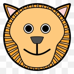 Lion Animal Wildlife - Lion Face Clip Art Emoji,Sheep Emoticon