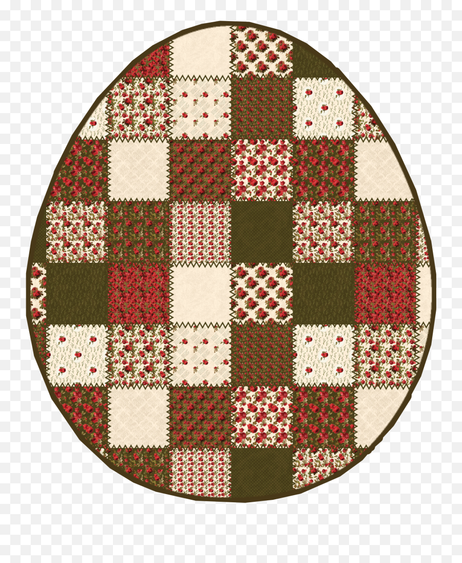 Egg Easter Quilt Patchwork - Circle Emoji,Quilt Emoji