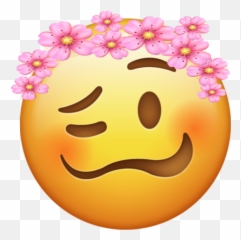 Emoji Emojiiphone Iphone Crown Crownflower Flowercrown - Nyse Emoji,Crown Emoticon