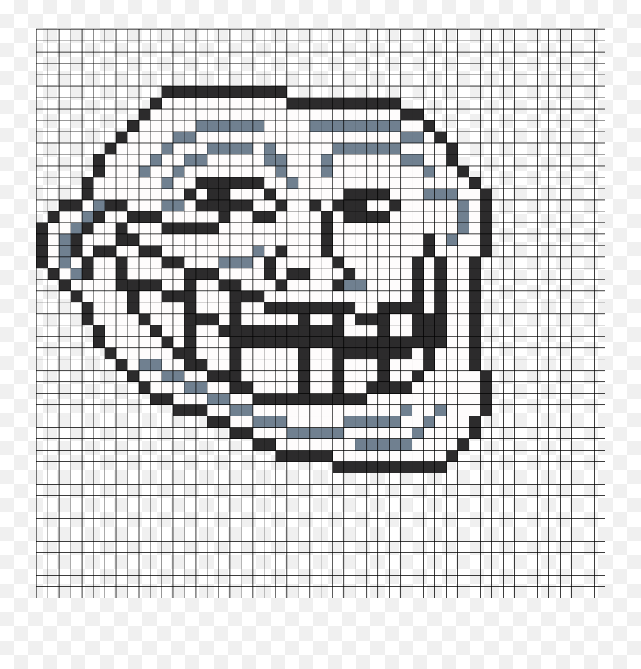 Pinterest - Pixel Art Black And White Emoji,Troll Face Text Emoticon