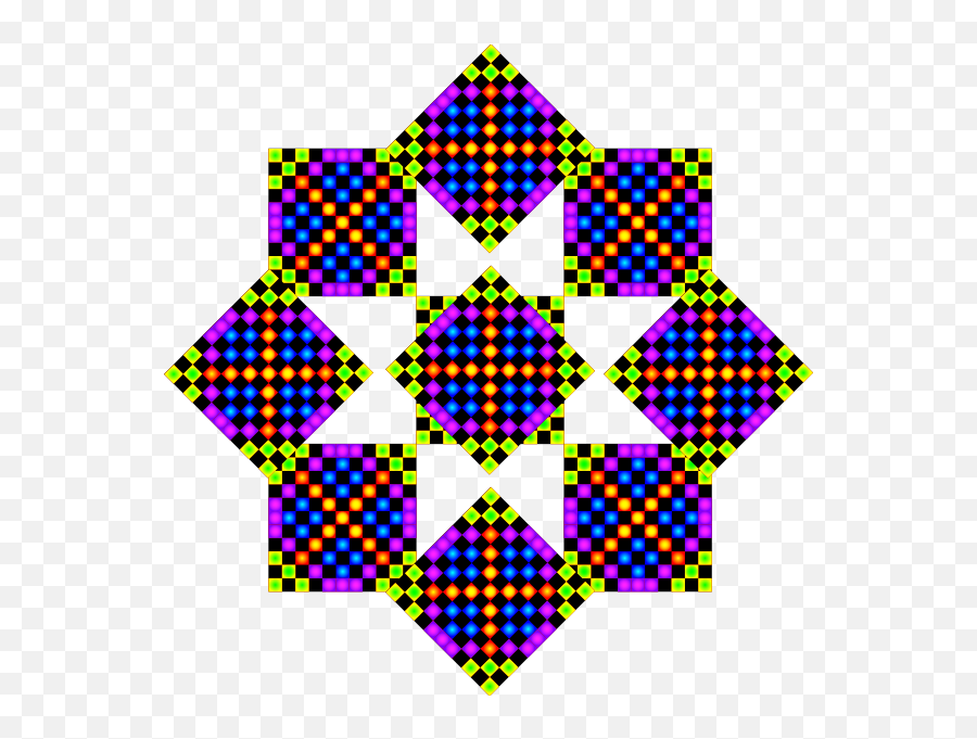 Pixelated Tile Pattern - Rueda De Dharma Png Emoji,Emoji Patterns To Copy