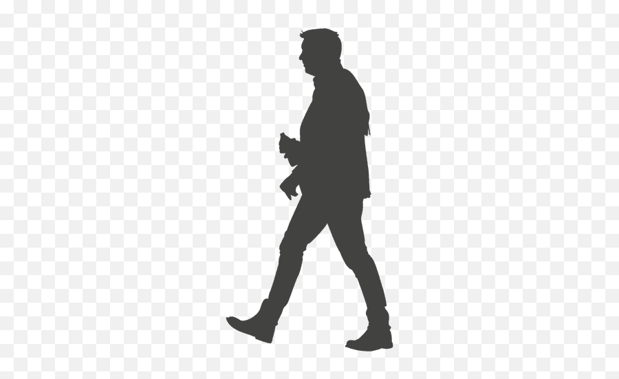 Man Walking Silhouette 11 - Person Walking Silhouette Png Emoji,Man Walking Emoji