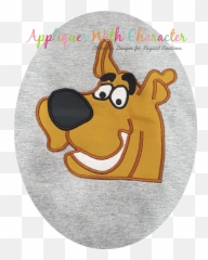 Scooby Doo Peeker Applique Design - Alpha Omega Epsilon Emoji