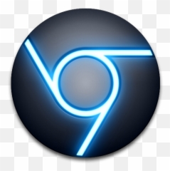 Png Google Chrome Icon Blue Black - Folder Emoji