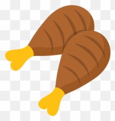 Svg Freeuse Chicken Drumstick Clipart - Tô Mau Dui Ga Emoji,Drumstick Emoji