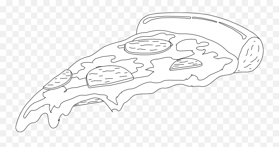 Download Pizza Black And White - Pizza Black White Png Png Black And White Pizza Transparent Emoji,Pizza Slice Emoji